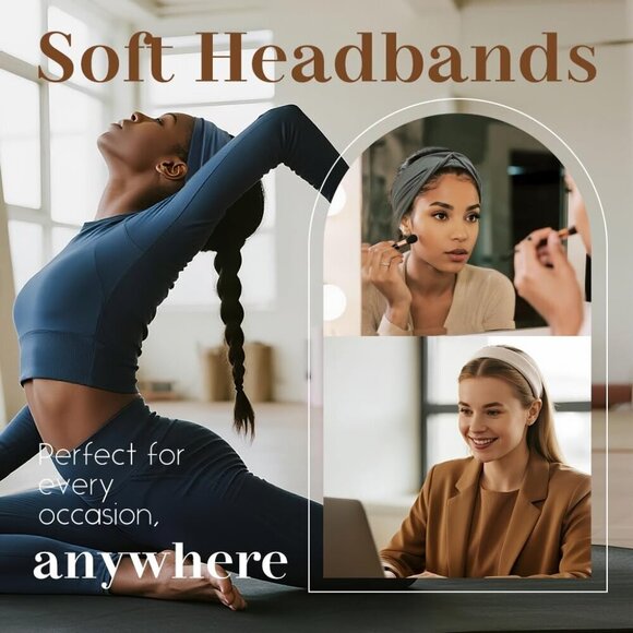Wide Fabric Headbands for Women Non Slip Comfortable Hair Accessories main image 4